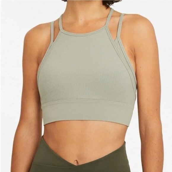 Nike Indy Strappy Women's Light-Support Ribbed Longline Sports Bra M - Picture 1 of 7